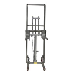 Vue d'arrière Mini gerbeur INOX 400 kg Levée 1500 mm