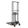 Vue 3/4 arrière Mini gerbeur INOX 400 kg Levée 1500 mm