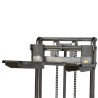 Zoom aux fourches Mini gerbeur INOX 400 kg Levée 1500 mm