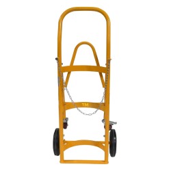 Vue pliée de dos du Diable porte fût roues pleines 280 kg