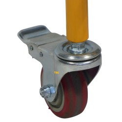 Vue roue de derrière du Diable porte fût roues pleines 280 kg