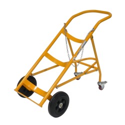 vue générale du Diable porte fût roues pleines 280 kg