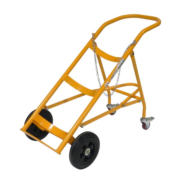 vue générale du Diable porte fût roues pleines 280 kg