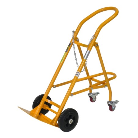 Vue générale du Diable porte bonbonnes roues en caoutchouc 120 kg