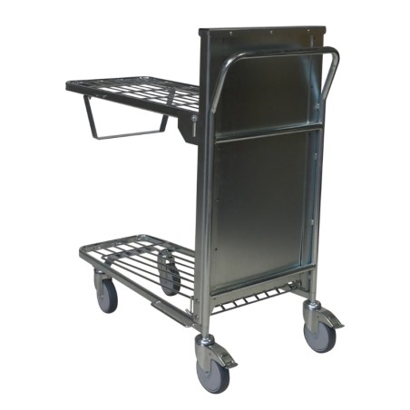 Vue générale du Chariot à niveau constant 2 plateaux - 300 kg