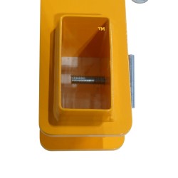 Zoom sur le système de vis vue du dessus du Vue Crochet pour chariot elevateur 2500 kg