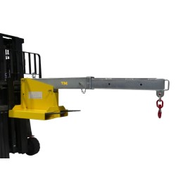 Vue en position allongée longue de la Potence pour chariot élévateur- télescopique articulée 2.5 tonnes