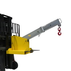 Vue en position intermédiaire de la Potence pour chariot élévateur- télescopique articulée 2.5 tonnes