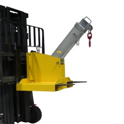 Vue en position intermédiaire courte de la Potence pour chariot élévateur- télescopique articulée 2.5 tonnes