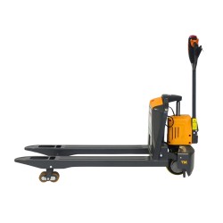 Vue de profil du Transpalette électrique Premium 2000 kg batterie lithium 48/15 V/Ah