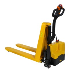 Transpalette haute levée tout électrique fourches 1150 mm - vue de 3/4 avant