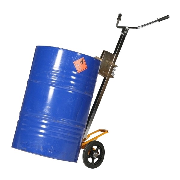 Vue générale du diable à fûts. Capacité 450kg