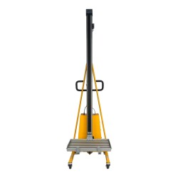 Vue basse du plateau à rouleaux pour gerbeur poste de travail