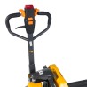 Vue des boutons du transpalette électrique Premium 2000 kg batterie lithium 48/15 V/Ah