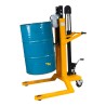 Vue de 3/4 du lève fût hydraulique surbaissé 450kg