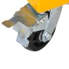Vue de la roue du lève fût hydraulique surbaissé 450kg