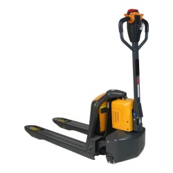 Vue générale du transpalette électrique 1500 kg fourches 1150 mm batterie lithium 30 Ah