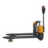 Vue de profil du transpalette électrique 1500 kg fourches 1150 mm batterie lithium 20 Ah