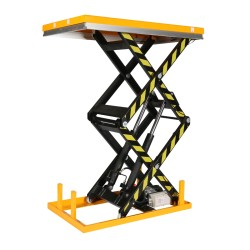 Vue générale de la table élévatrice électrique Double ciseaux 2000kg Plateau 1300x850mm Levée 1780 mm 220 V