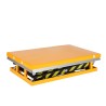 Vue abaissée de la table élévatrice électrique Double ciseaux 2000kg Plateau 1300x850mm Levée 1780 mm 220 V