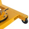 Vue des roues de la grue rotative avec porte à faux extension et élévation électriques 450 kg