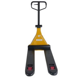 Vue de dos du transpalette manuel peseur waterproof avec batterie 2000kg Précision 0,1%