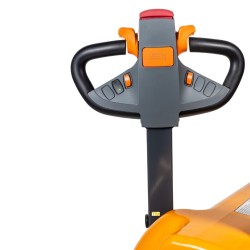 Zoom sur le timon du Gerbeur électrique 1600mm 1500kg batterie lithium