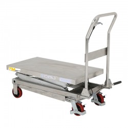 Table élévatrice inox 350Kg doubles ciseaux